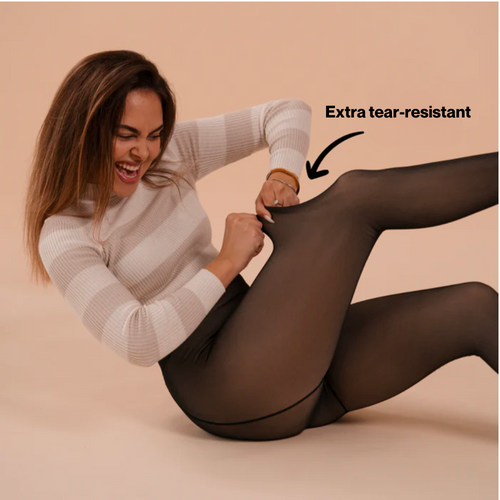 One-Seam Translucent Fleece Lined Tights